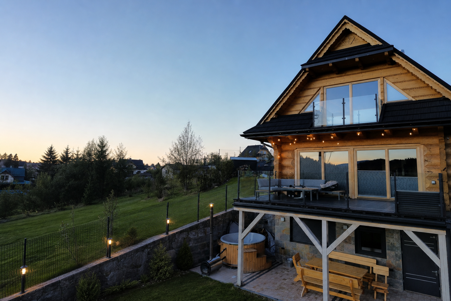 Babiogórski Azyl & SPA, prywatny dom z bali z widokiem na Babią Górę